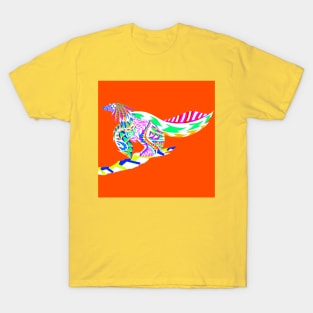 Caihong juji the lridiscent dinosaur bird ecopop T-Shirt